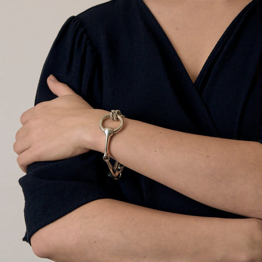 Bracelet Hermès - Mors - Bracelet en argent 58 Facettes 58FC32