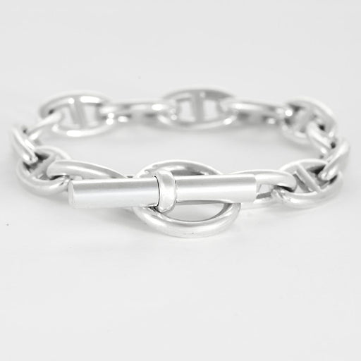 Bracelet Hermès Chaîne d’Ancre - Bracelet grand modèle en argent 925 58 Facettes 58FC51
