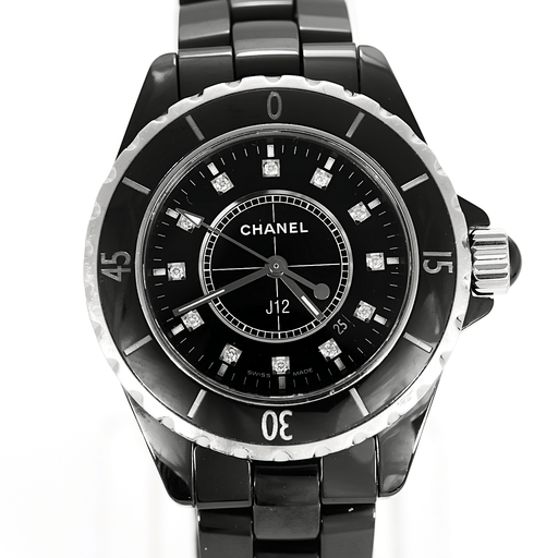 Montre CHANEL - J12 - Montre en acier à boitier rond à mouvement quartz 58 Facettes DV26878-2