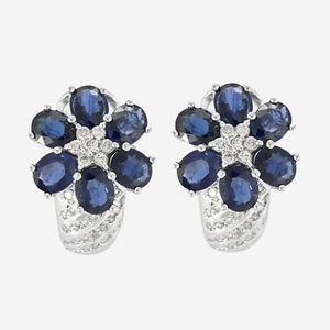 Boucles d’oreilles saphir