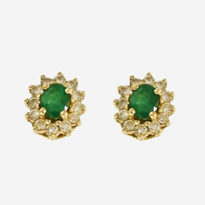 Boucles d’oreilles émeraude