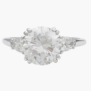 Bague de fiançailles platine