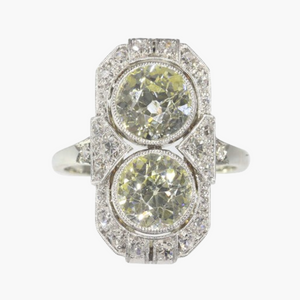 Bague de fiançailles Art Déco