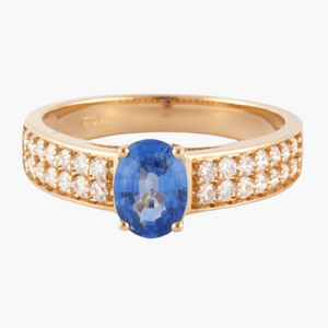 Solitaire saphir