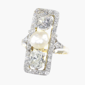 Bague de fiançailles perle