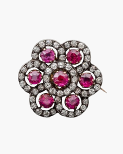 Broche rubis